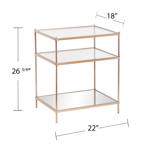 Joss & Main Peregrine Glass End Table & Reviews Wayfair